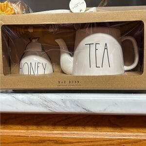 Rae Dunn White Tea and Honey Set